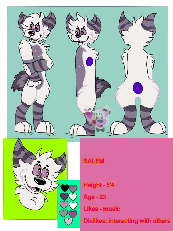 Refsheets will not be shaded but can have simple colored background if wanted